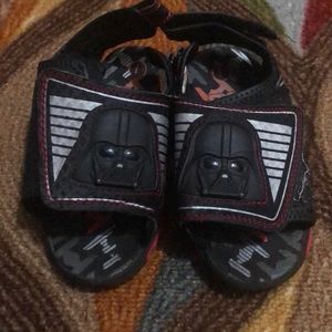 Little Boy light up Star Wars dark Vader sandals